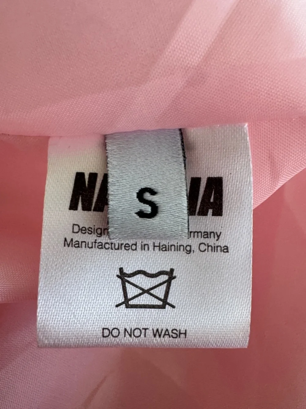NWT Namilia PINK DICK DOLLAR FAUX FUR COAT Size S